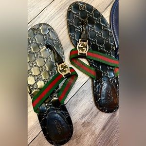 Authentic Gucci Thong Sandals